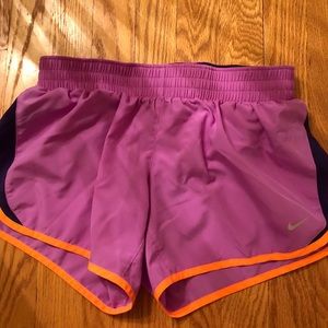 Nike girls running shorts